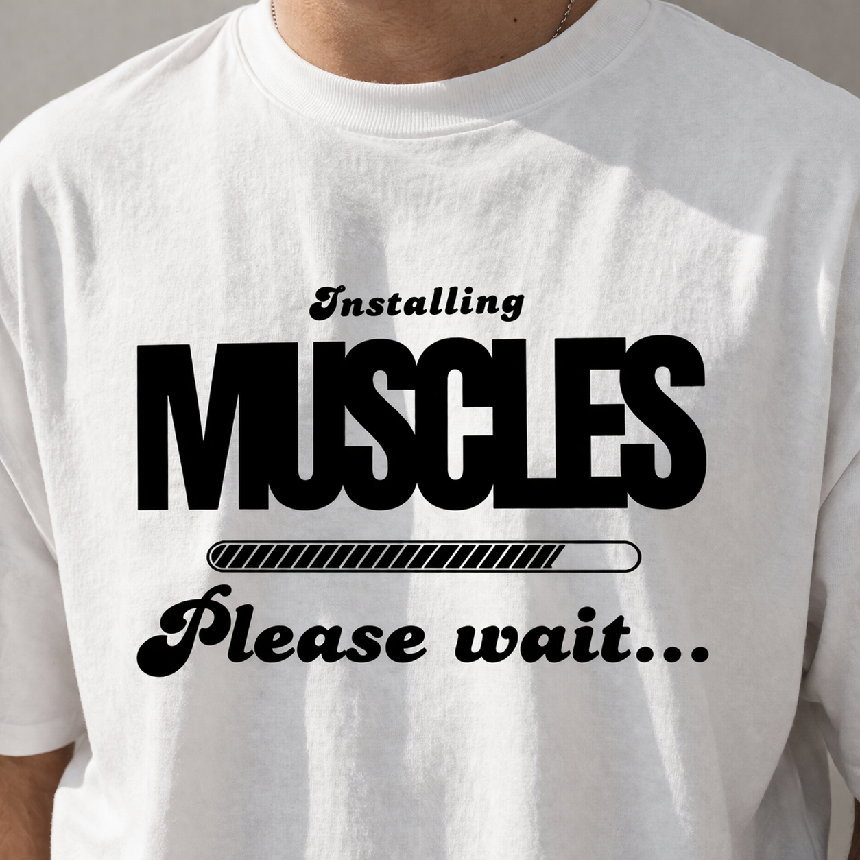 Installing Muscles Tee – Oversized Streetwear