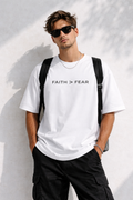 Faith Over Fear Unisex Oversized Standard T-Shirt