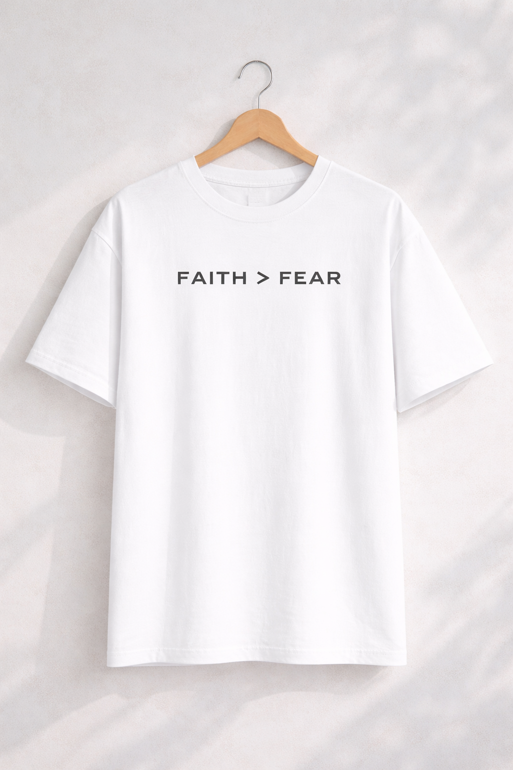 Faith Over Fear Unisex Oversized Standard T-Shirt